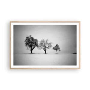 Poster în ramă de stejar deschis - La ce visează? - 91x61 cm