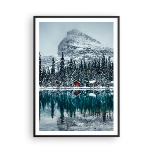 Poster în ramă neagră - Refugiu canadian - 70x100 cm