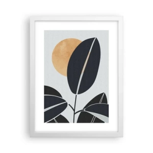 Poster în ramă albă - Ziua unei veri fierbinți - 30x40 cm