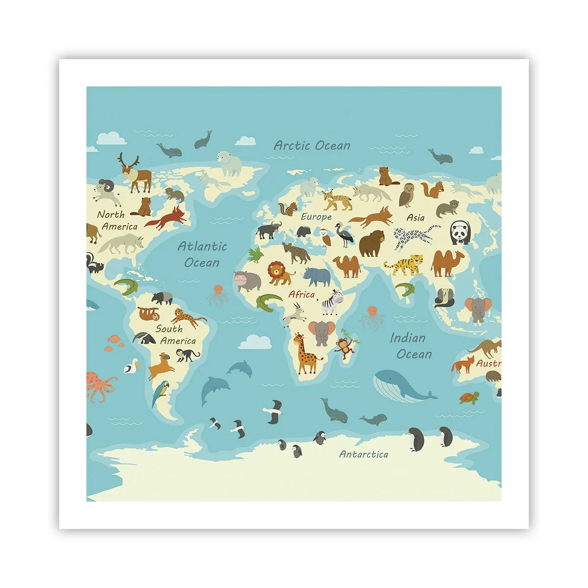 Poster - Vecini buni - 60x60 cm