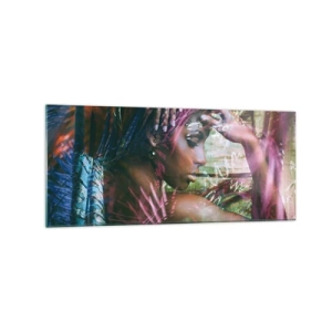 Tablou pe sticlă - Mama Natură în junglă - 120x50 cm