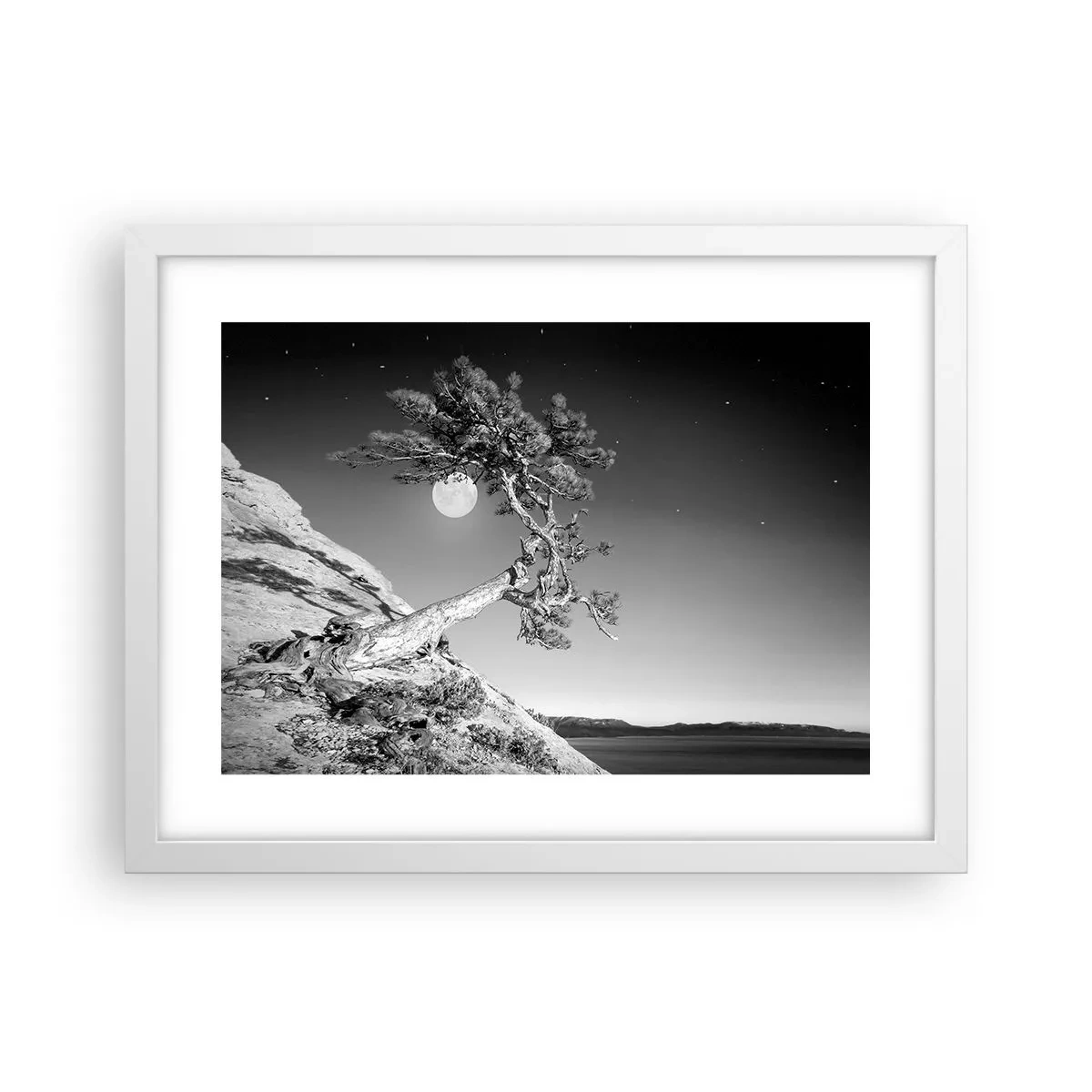 Poster în ramă albă - Războinicul victorios - 40x30 cm
