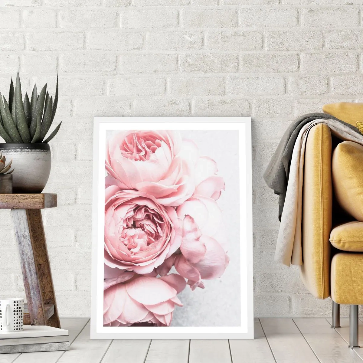 Poster în ramă albă - Pentru romantici - 30x40 cm