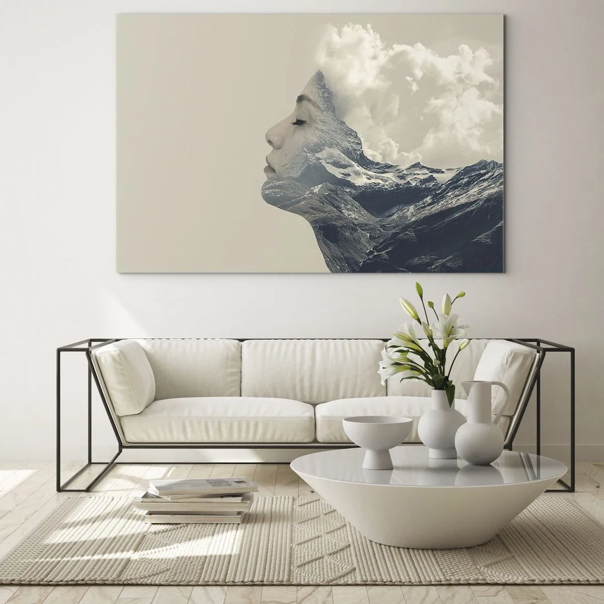 Tablou pe sticlă - Frumusețea elementelor - 120x80 cm