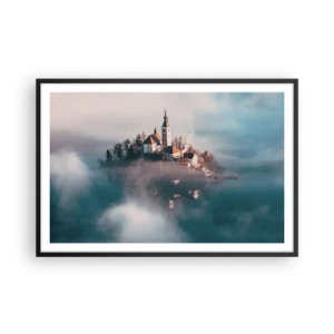 Poster în ramă neagră - Insula de vis - 91x61 cm