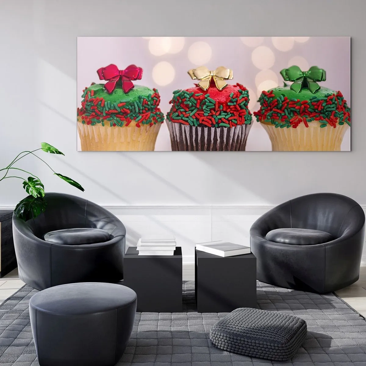 Tablou pe sticlă - Dulciuri la gât - 120x50 cm