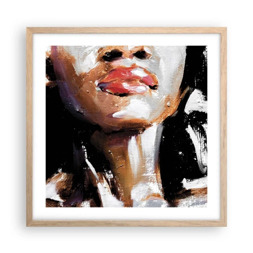 Poster în ramă de stejar deschis - Mândrie fără prejudecăți - 50x50 cm