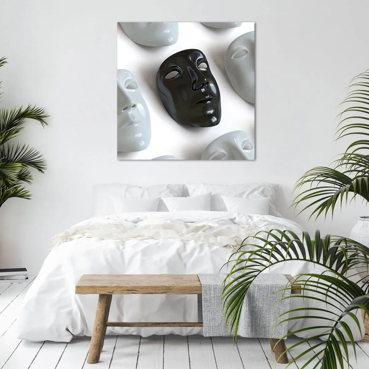 Tablou pe pânză - Cum să ieșiți în evidență? - 60x60 cm
