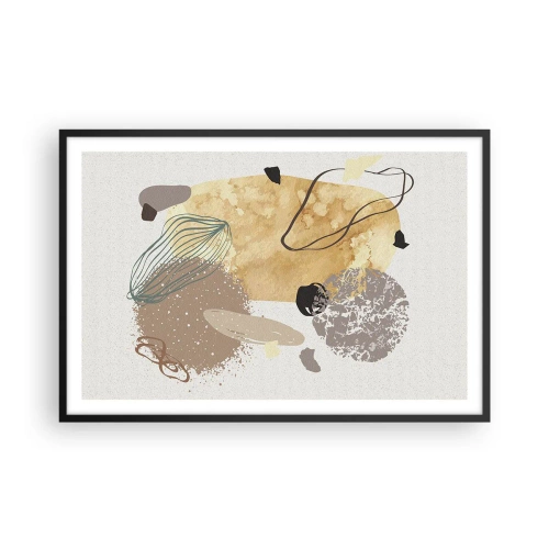 Poster în ramă neagră - Fluiditatea aplicată - 91x61 cm