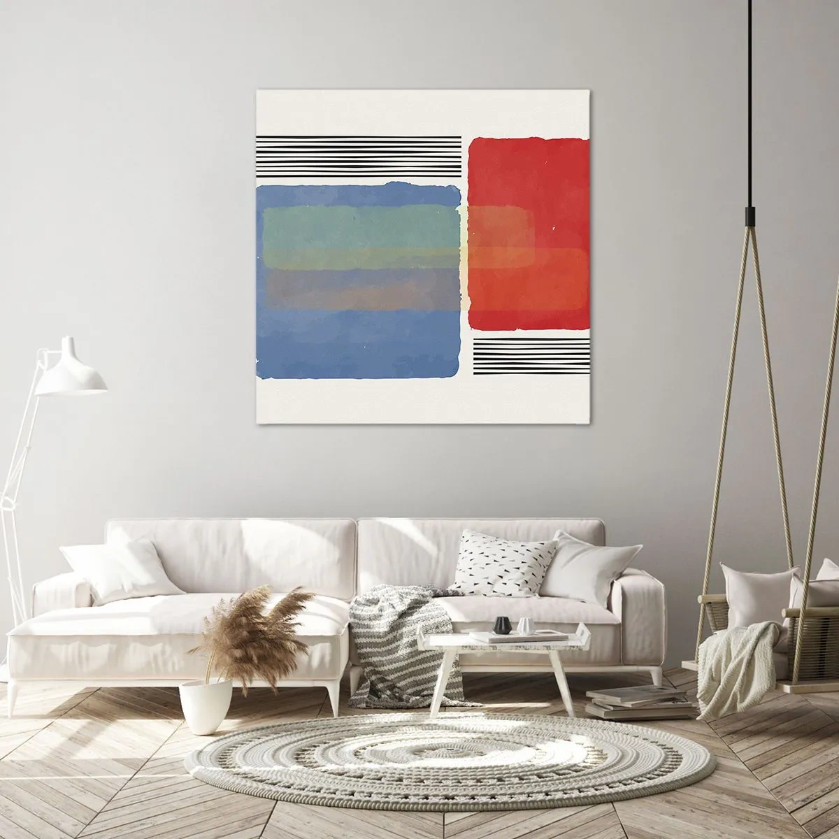 Tablou pe pânză - Spiritul și litera geometriei - 70x70 cm