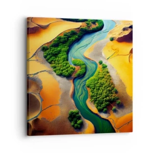 Tablou pe pânză - Râul care dă viață - 30x30 cm