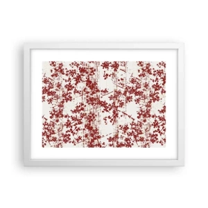 Poster în ramă albă - Ca un percal vechi - 40x30 cm