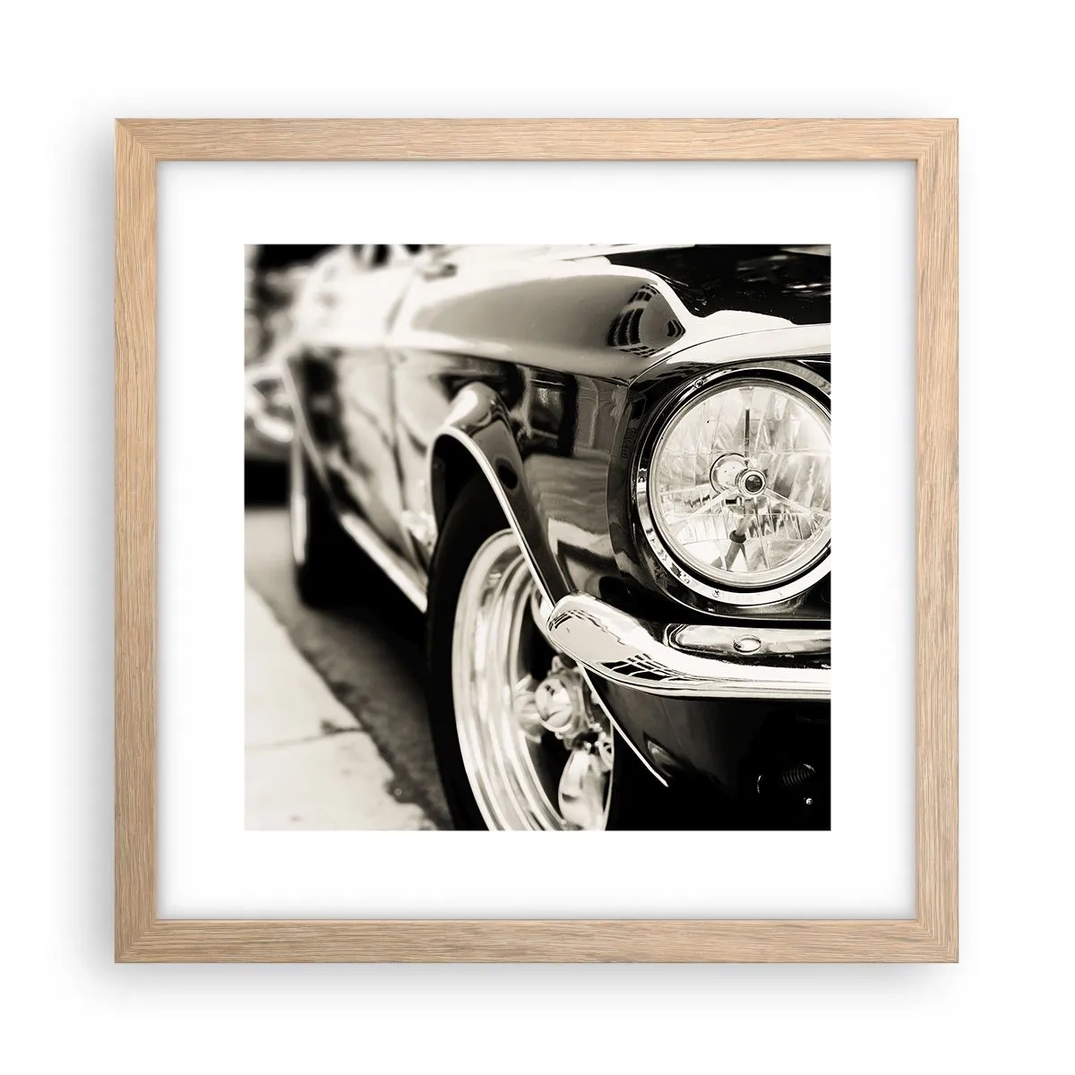 Poster în ramă de stejar deschis - Strălucire durabilă - 30x30 cm
