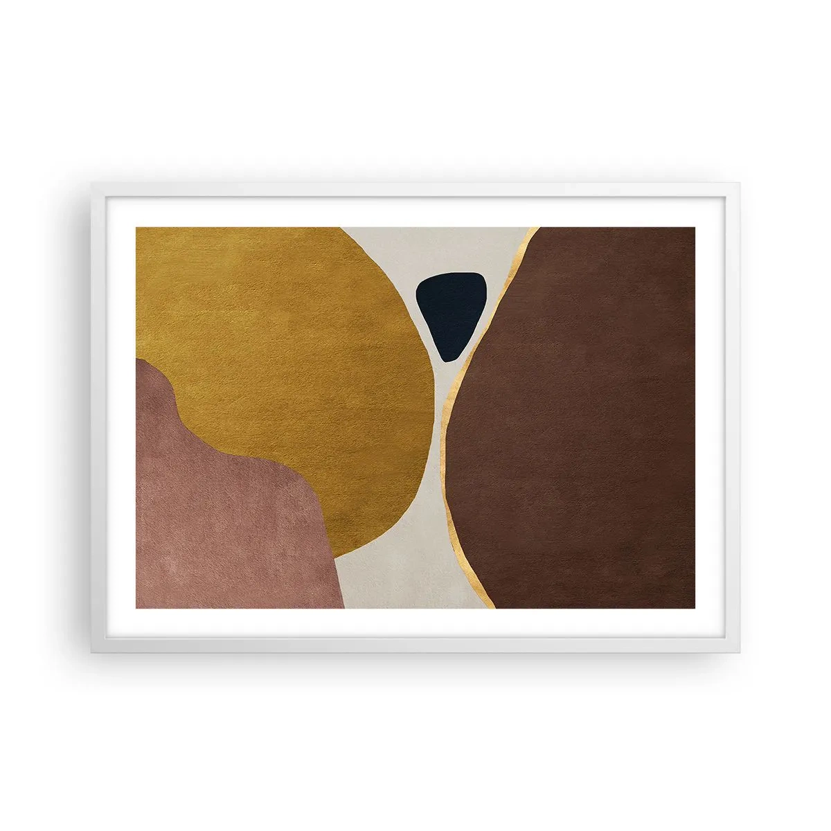 Poster în ramă albă - Abstracție - un loc în spațiu - 70x50 cm