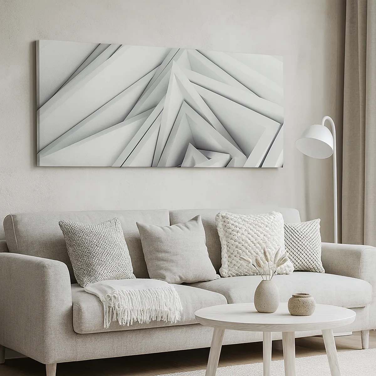 Tablou pe pânză - Muguri cu unghiuri ascuțite - 30x30 cm