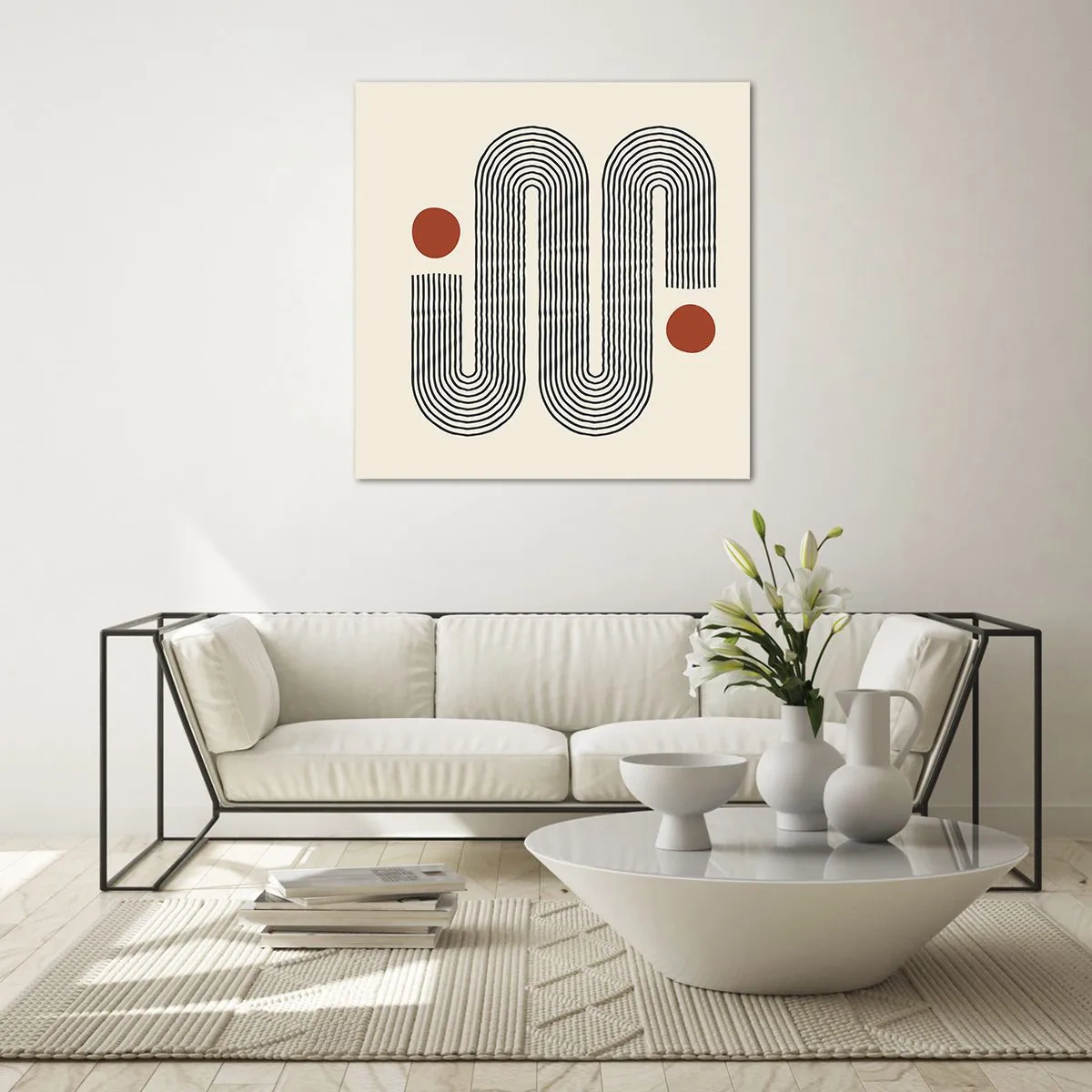 Tablou pe sticlă - De la început până la sfârșit - 70x70 cm