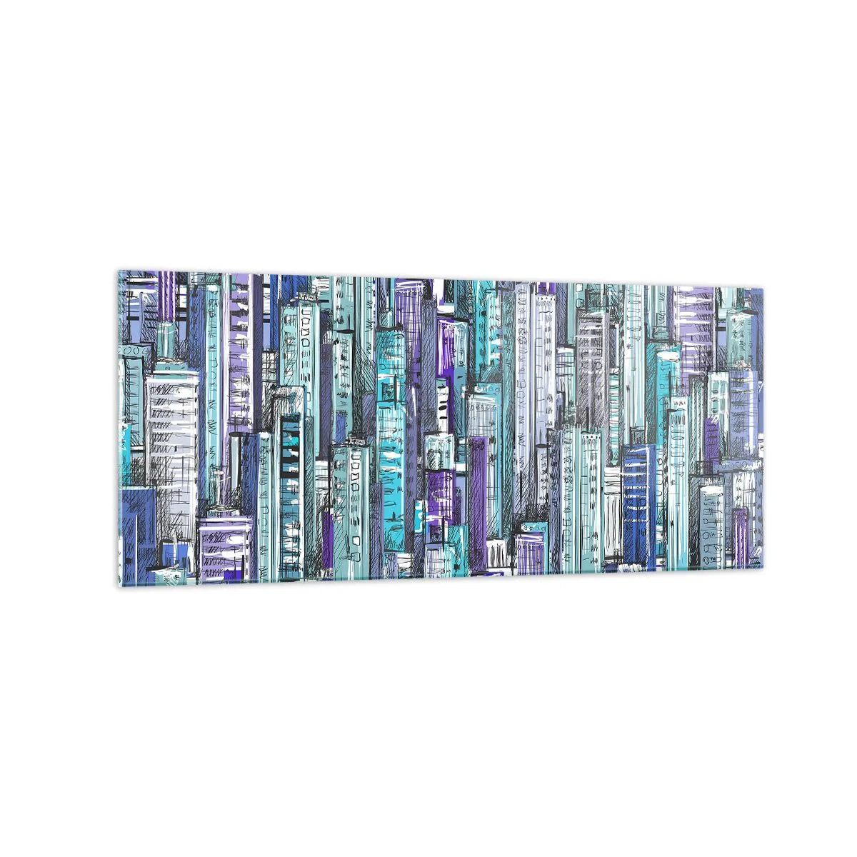 Tablou pe sticlă - Albastru din cer - 120x50 cm