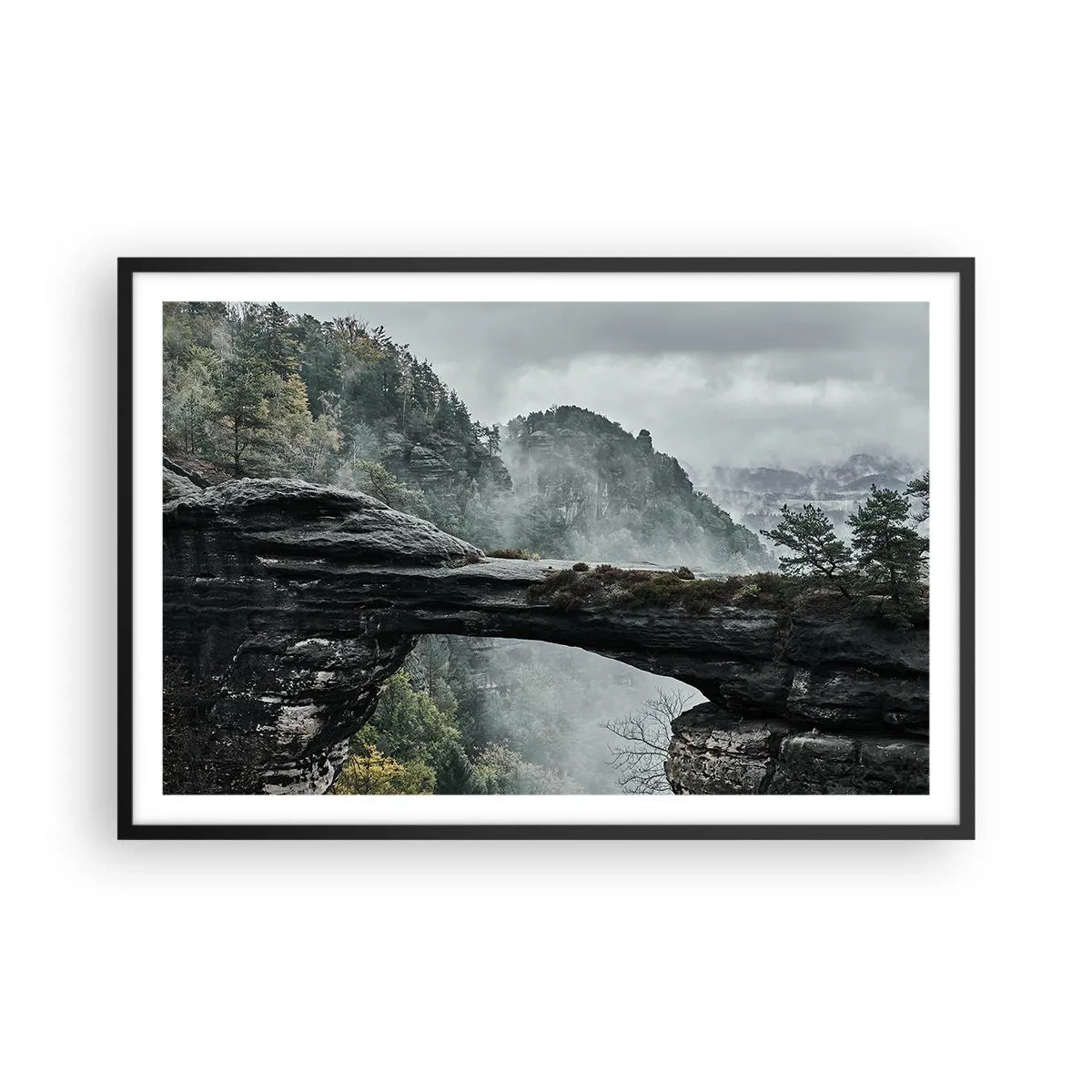 Poster în ramă neagră - Aventura este pe cale să înceapă - 91x61 cm