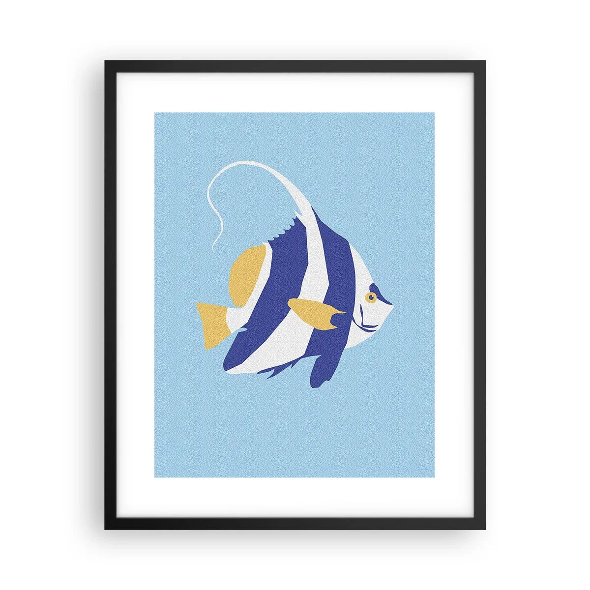 Poster în ramă neagră - Frumoasa din apele tropicale - 40x50 cm