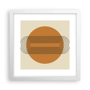 Poster în ramă albă - Planul perfect - 30x30 cm