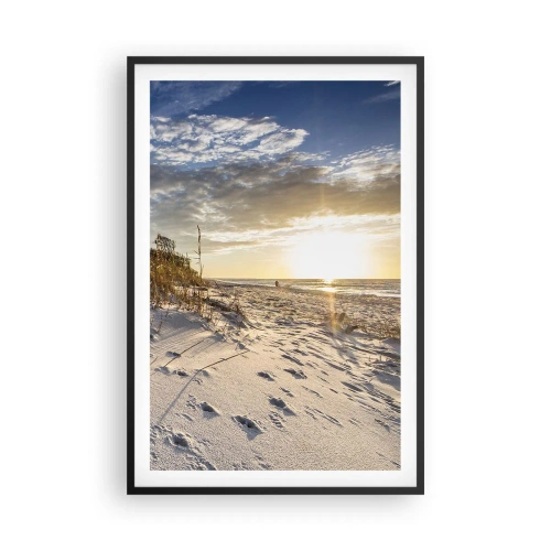 Poster în ramă neagră - Invitație la o plimbare - 61x91 cm