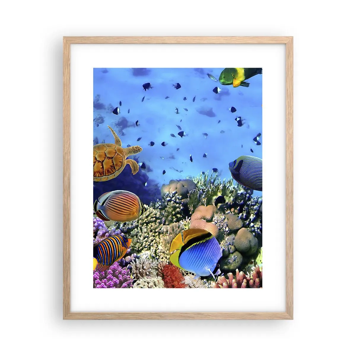 Poster în ramă de stejar deschis - Și ce știm noi despre viață... - 40x50 cm