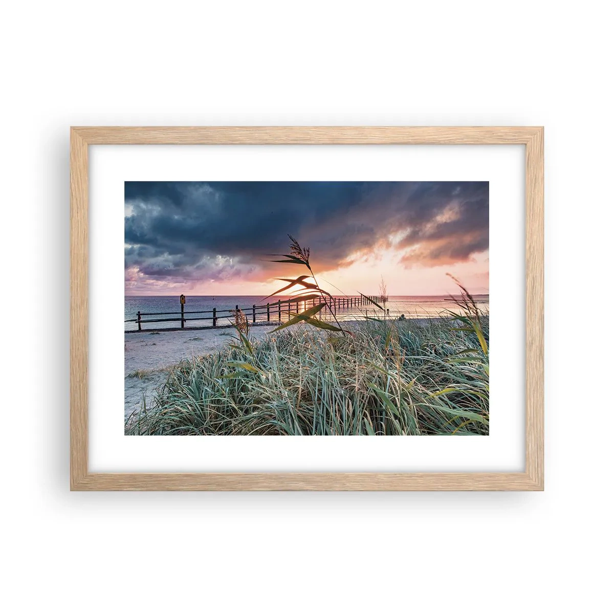 Poster în ramă de stejar deschis - Nu trece cu vântul - 40x30 cm