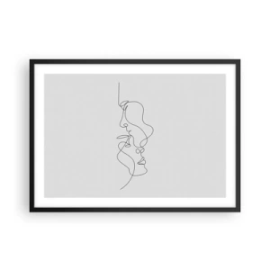 Poster în ramă neagră - Dorință vorace - 70x50 cm