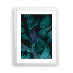Poster în ramă albă - Verdeața în sine - 30x40 cm