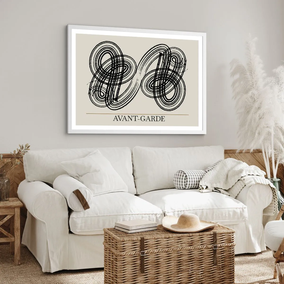 Poster în ramă albă - A apărut spontan - 70x50 cm