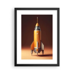 Poster în ramă neagră - Totul începe cu un vis - 30x40 cm