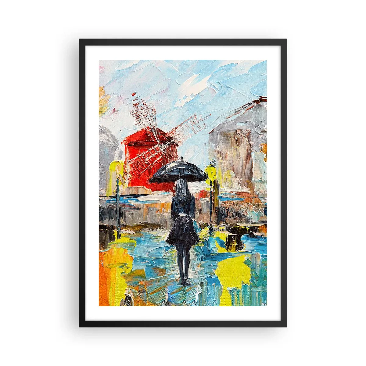 Poster în ramă neagră - Legende pariziene - 50x70 cm