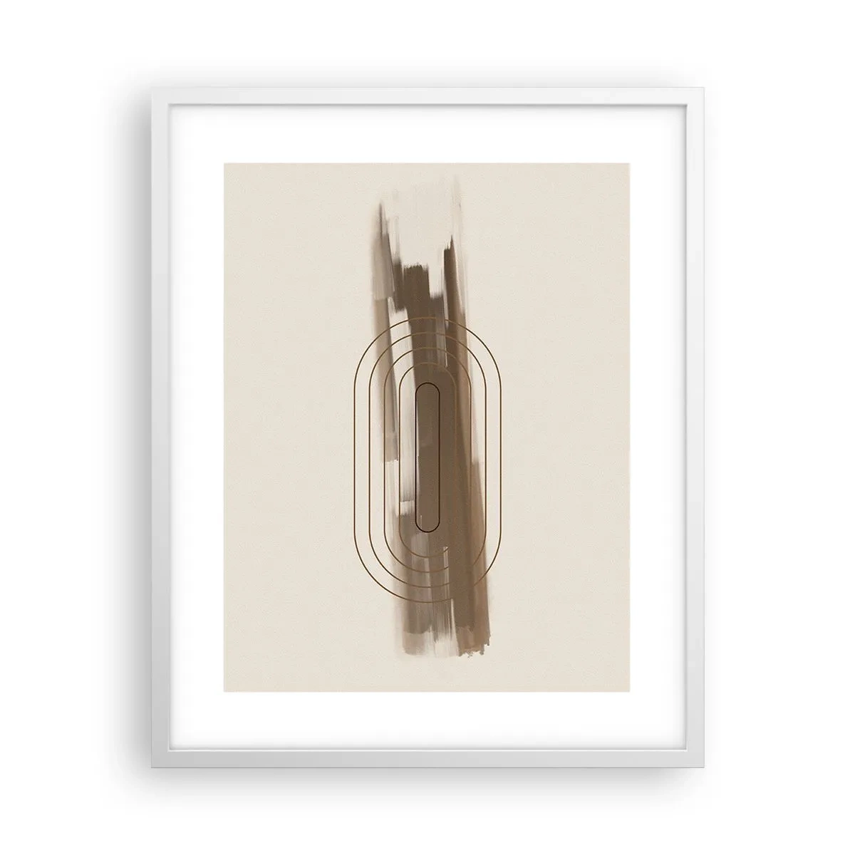 Poster în ramă albă - O adiere de gri - 40x50 cm