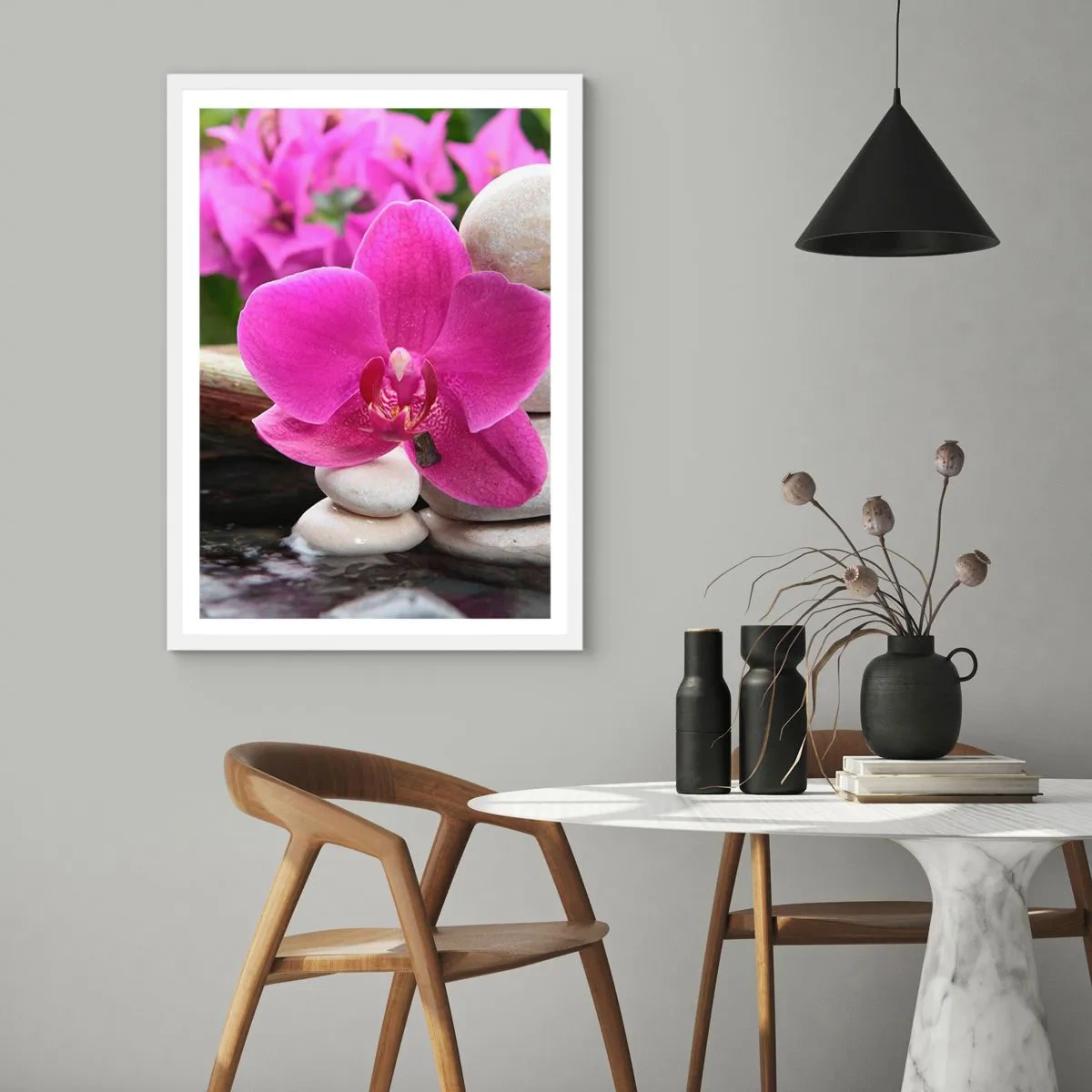 Poster în ramă albă - Te odihnești deja - 50x70 cm