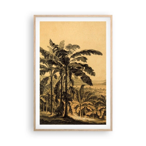 Poster în ramă de stejar deschis - În stil colonial - 61x91 cm