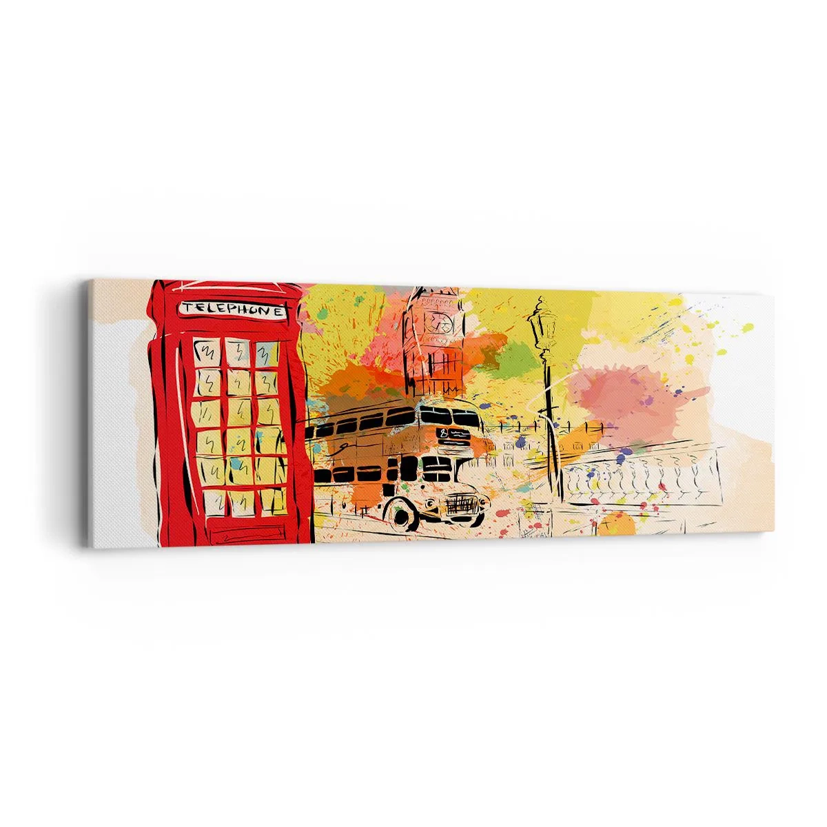 Tablou pe pânză - Orașul varietăților - 90x30 cm