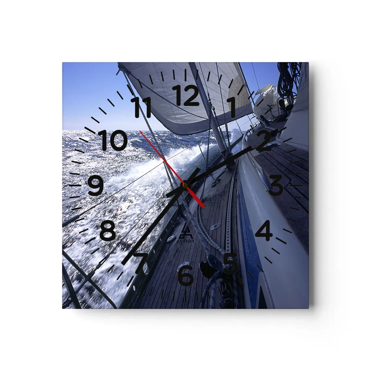 Ceas de perete - Ceas pe sticlă - Știu ce înseamnă să fii o pasăre - 30x30 cm