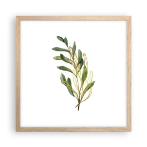 Poster în ramă de stejar deschis - Toate cele bune - 40x40 cm