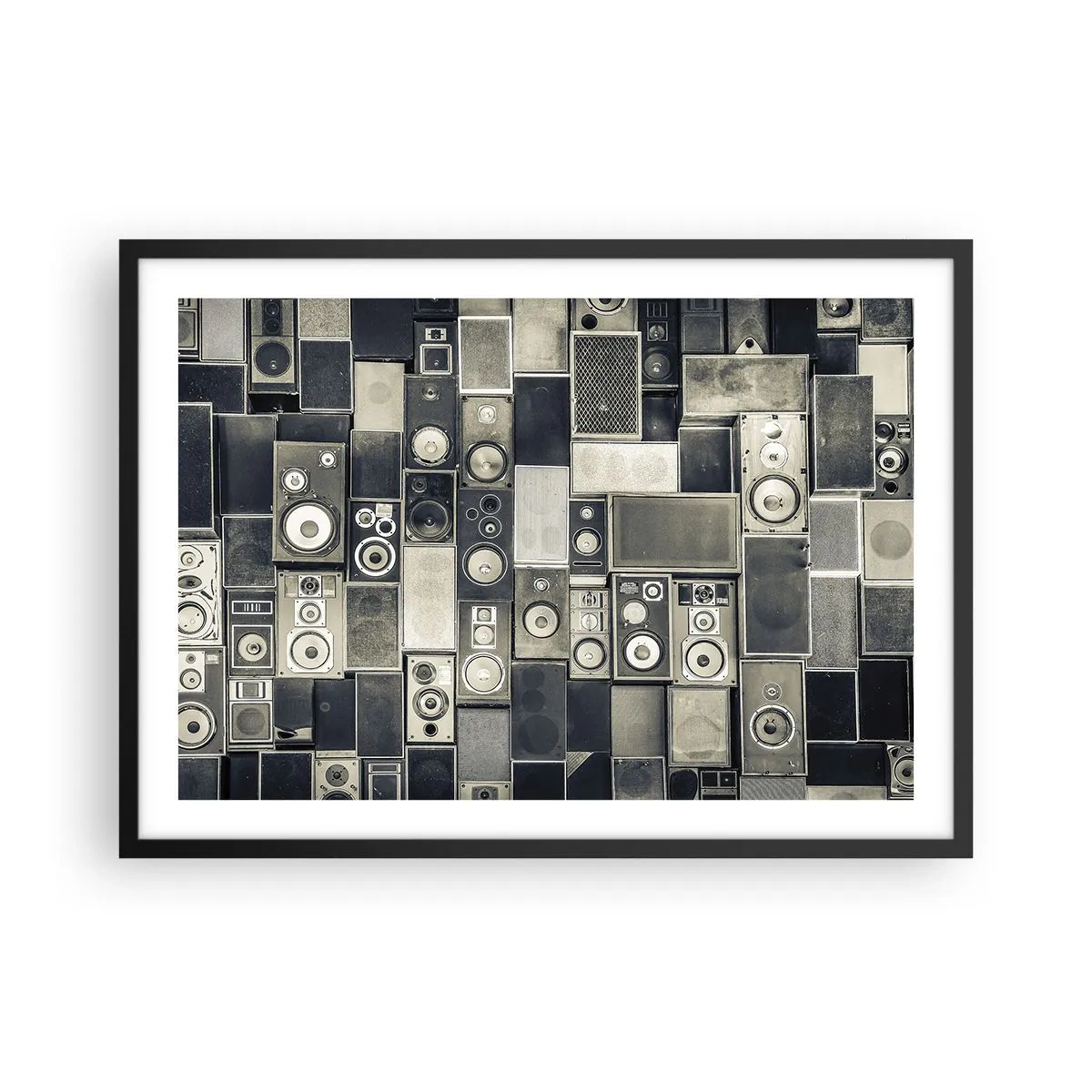 Poster în ramă neagră - Și totul este în regulă - 70x50 cm