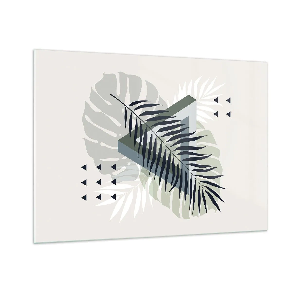 Tablou pe sticlă - Natura și geometria - două ordine? - 100x70 cm