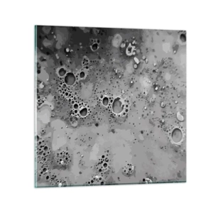 Tablou pe sticlă - Ca un peisaj lunar - 30x30 cm