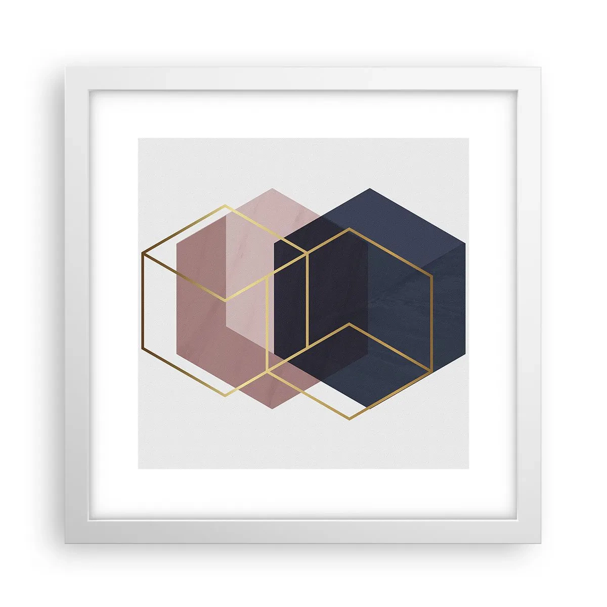 Poster în ramă albă - Puterea simplității - 30x30 cm