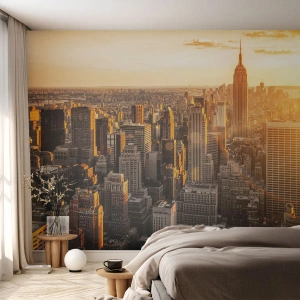 Tapet Premium Canvas - Crescând la soare - Oraș, New York, Arhitectură - 250x175 cm