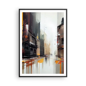 Poster în ramă neagră - O zi ploioasă - 70x100 cm