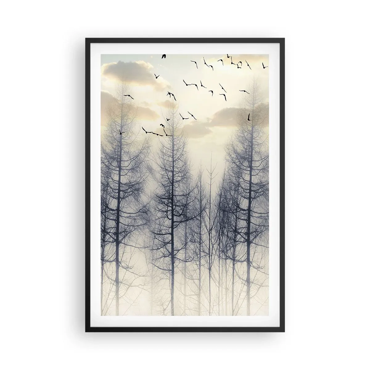 Poster în ramă neagră - Spiritele pădurii - 61x91 cm