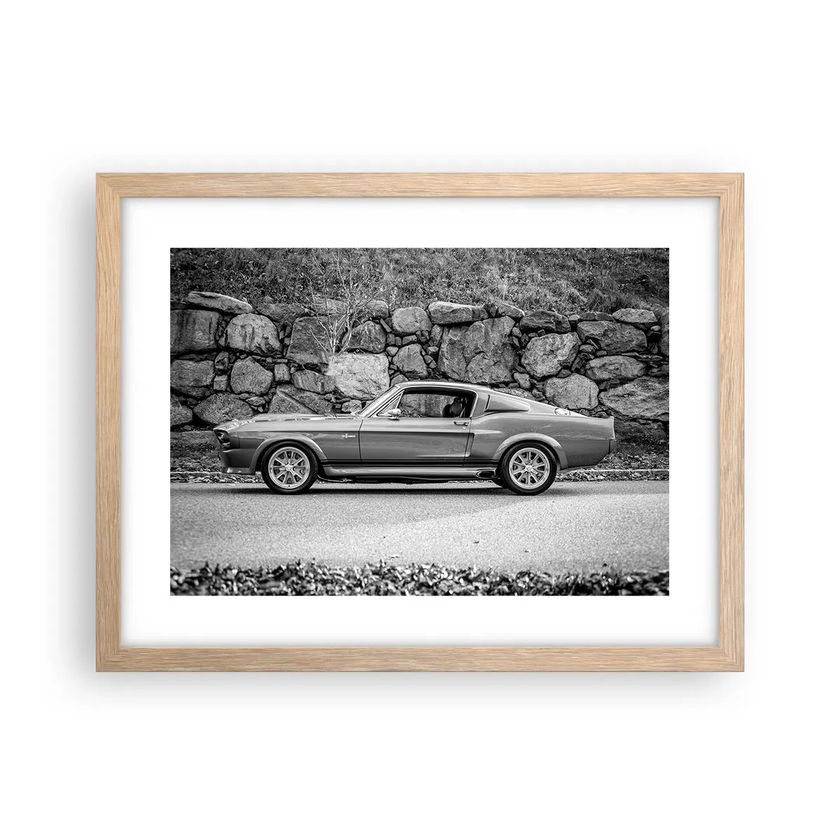 Poster în ramă de stejar deschis - Legenda anilor '60. - 40x30 cm