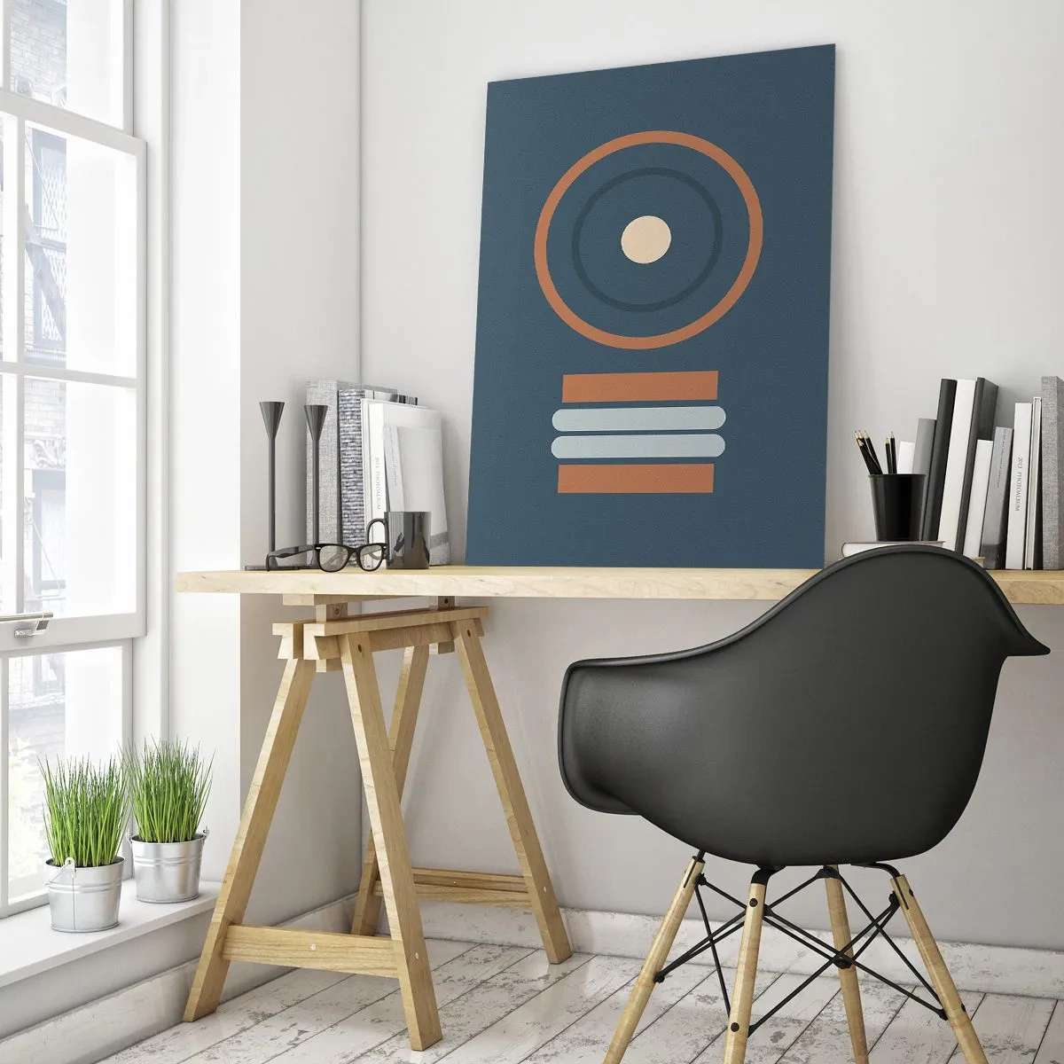 Tablou pe sticlă - Esența problemei - 50x70 cm