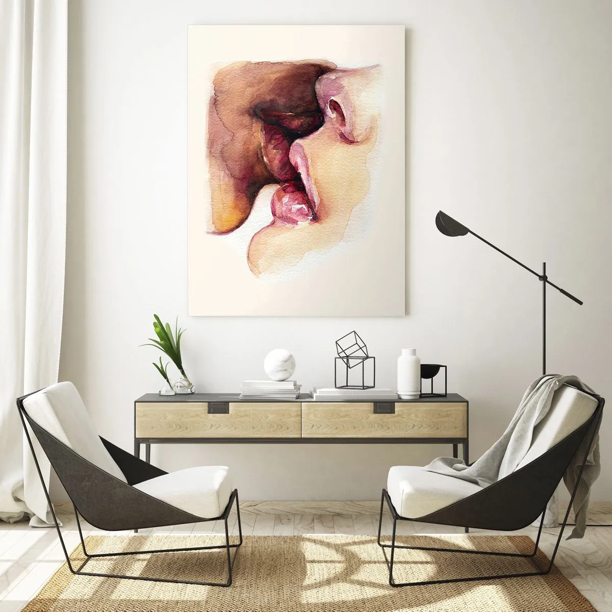 Tablou pe sticlă - Ca ziua și noaptea, ca cerul și pământul - 80x120 cm