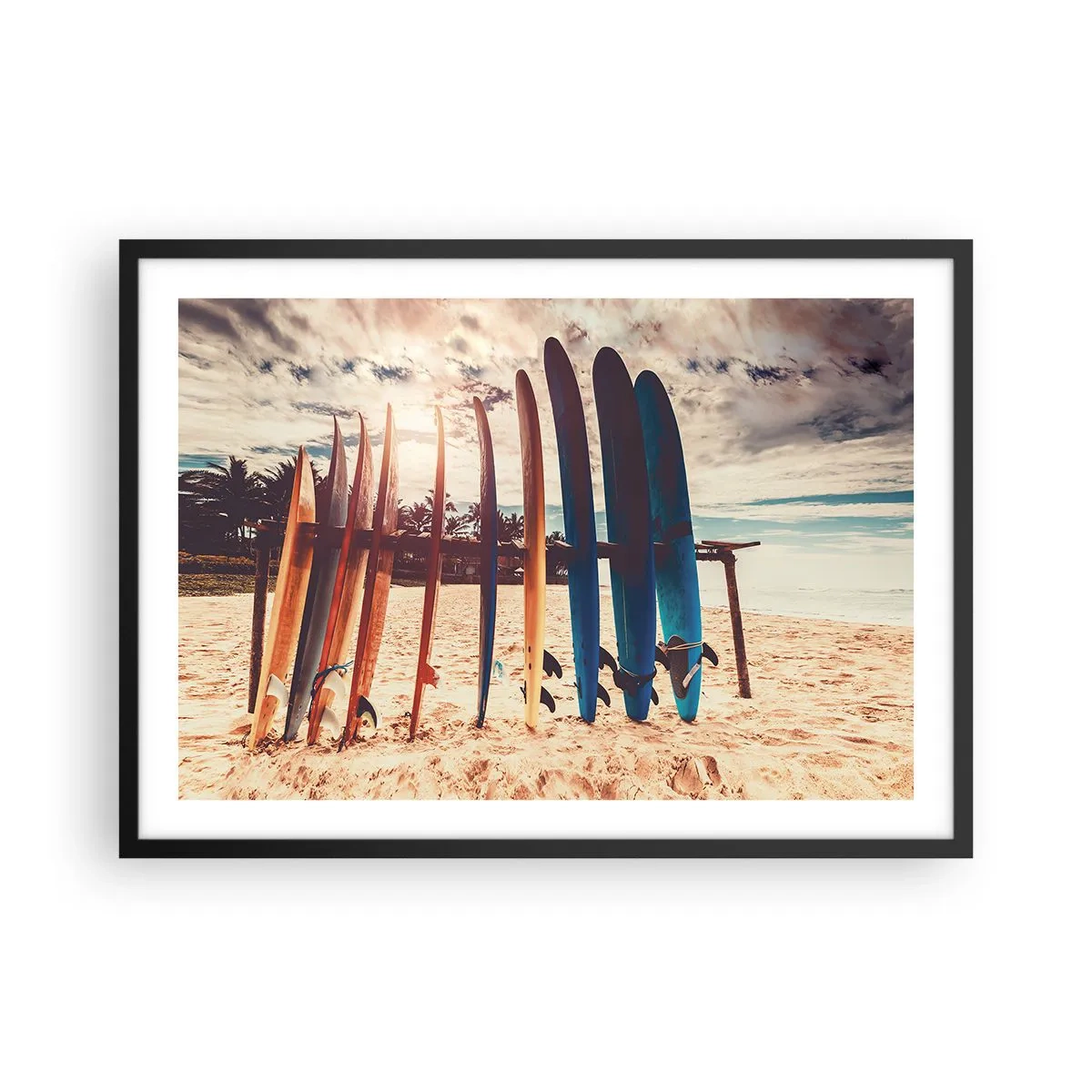 Poster în ramă neagră - Noapte bună, până mâine - 70x50 cm