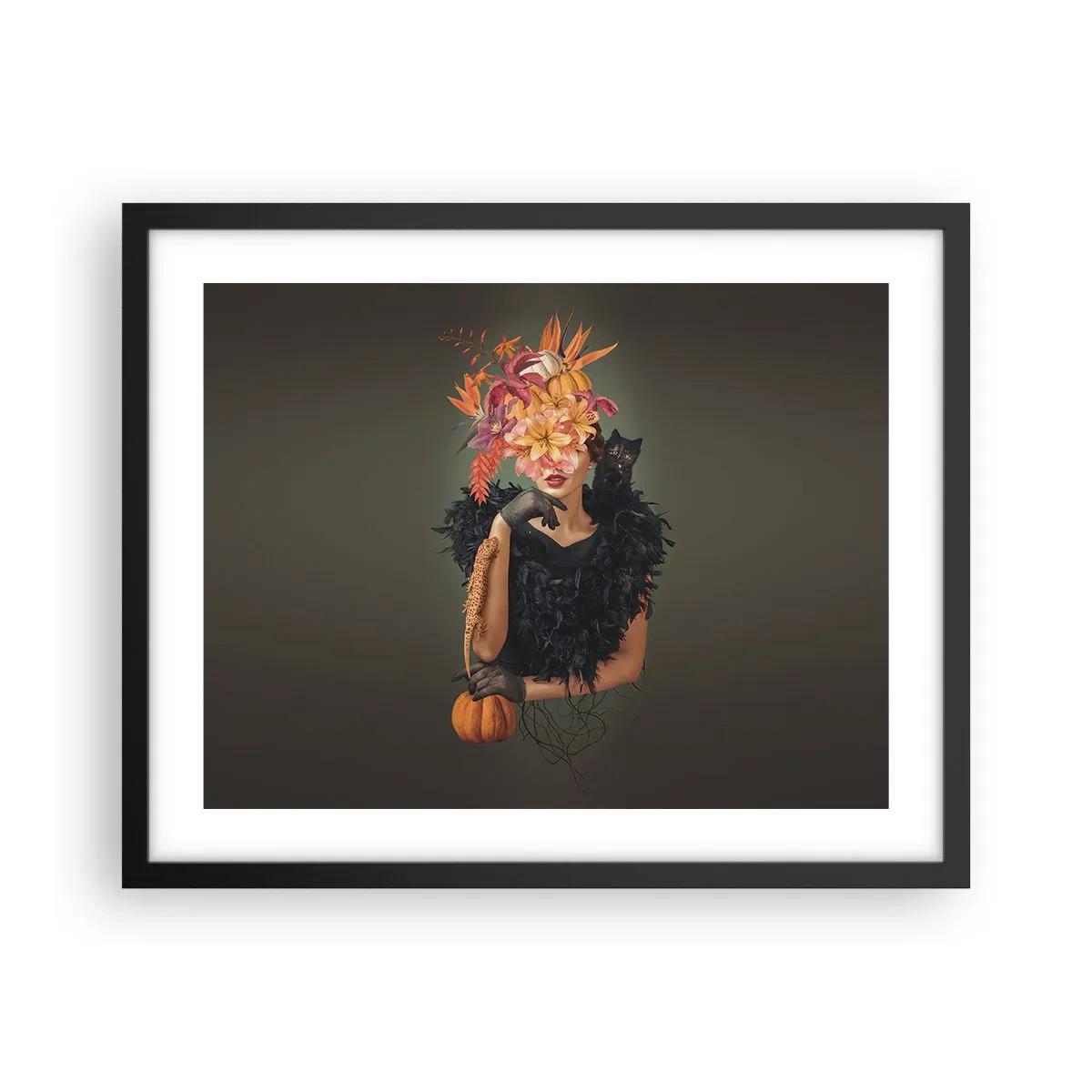 Poster în ramă neagră - Magia vrăjitoarei - 50x40 cm